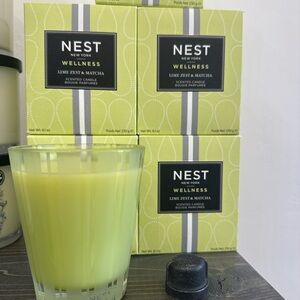 Nest Wellness Lime Zest & Matcha Scented Candle